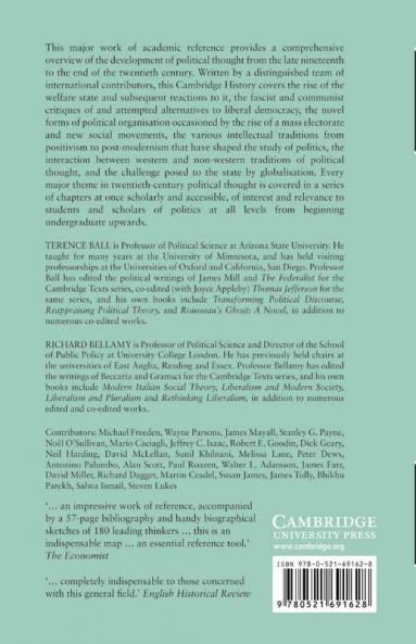 The Cambridge History of Twentieth-Century Political Thought