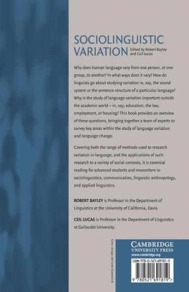 Sociolinguistic Variation
