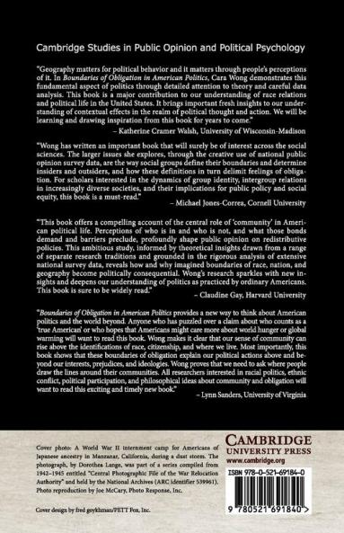 Boundaries of Obligation in American Politics