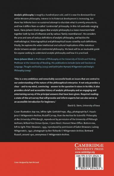 What Is Analytic Philosophy?
