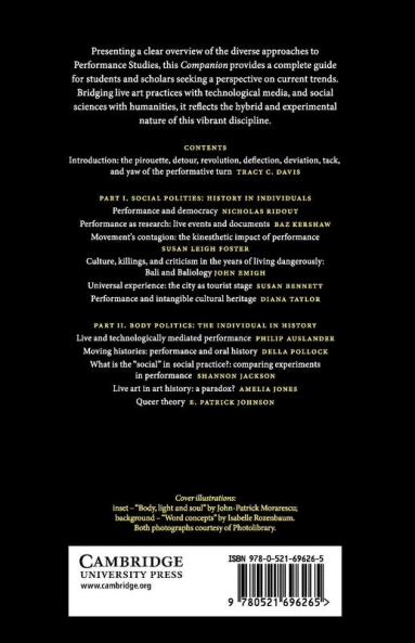 The Cambridge Companion to Performance Studies