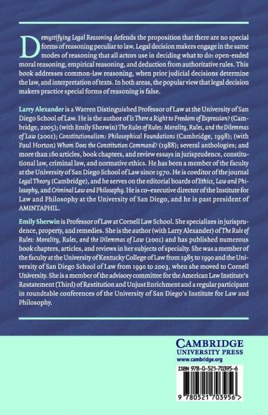 Demystifying Legal Reasoning