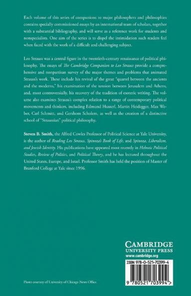 The Cambridge Companion to Leo Strauss