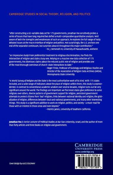 A World Survey of Religion and the State