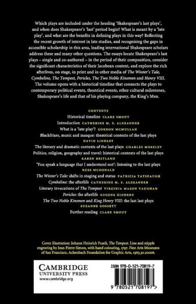 Camb Comp Shakespeare's Last Plays
