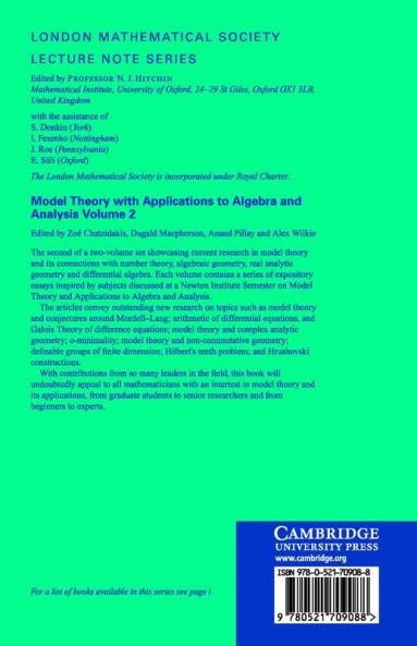 Model Theory with Applications to Algebra and Analysis