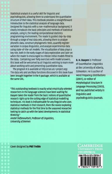 Analyzing Linguistic Data