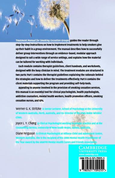 Treatment Manual for Smoking Cessation Groups