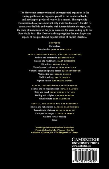 The Cambridge Companion to English Literature 1830-1914