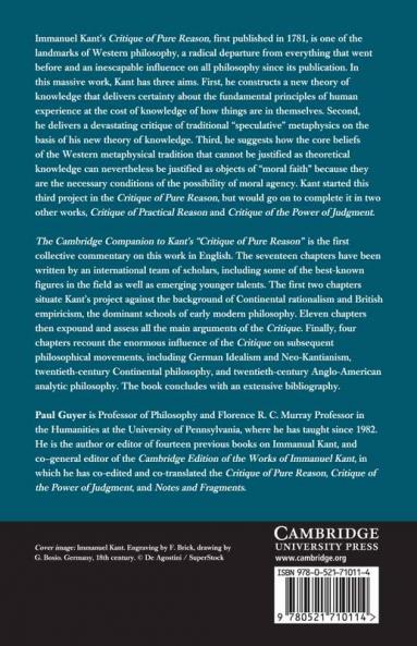 The Cambridge Companion to Kant's Critique of Pure Reason