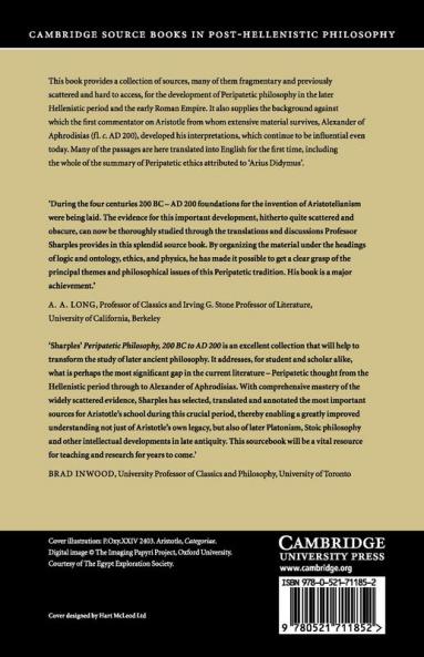 Peripatetic Philosophy 200 BC to AD 200