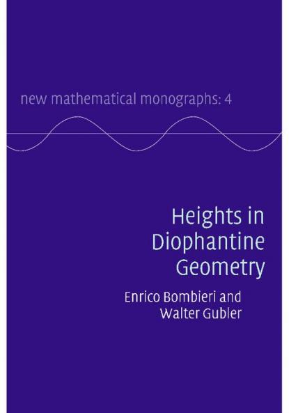 Heights in Diophantine Geometry