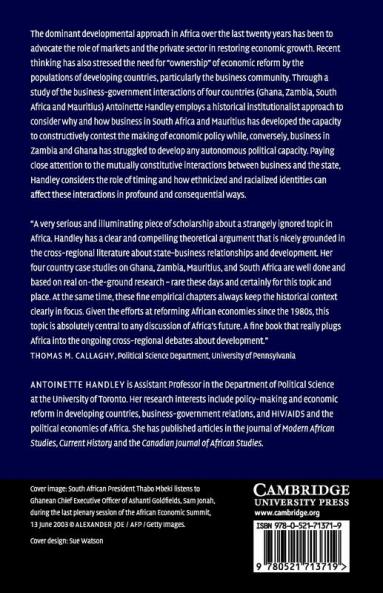 Business and the State in Africa