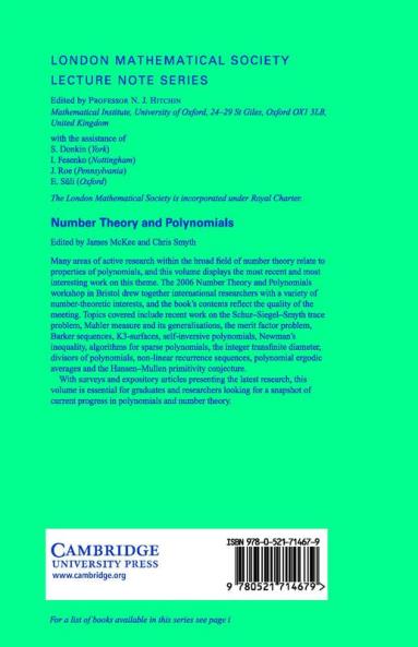 Number Theory and Polynomials