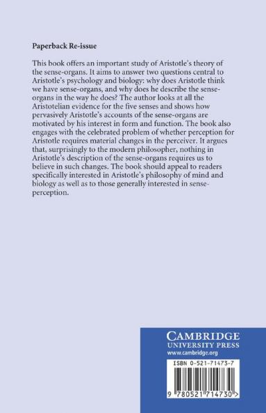 Aristotle on the Sense-Organs