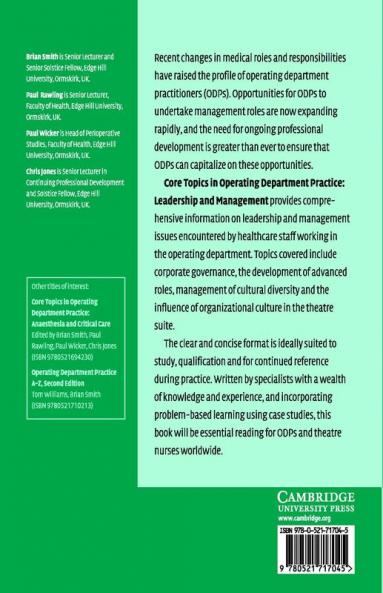 Core Topics in Operating Department Practice