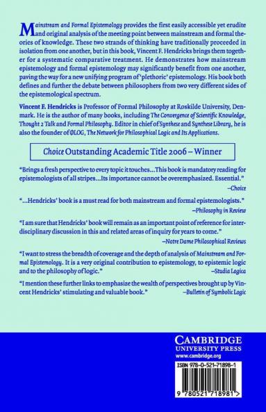 Mainstream and Formal Epistemology