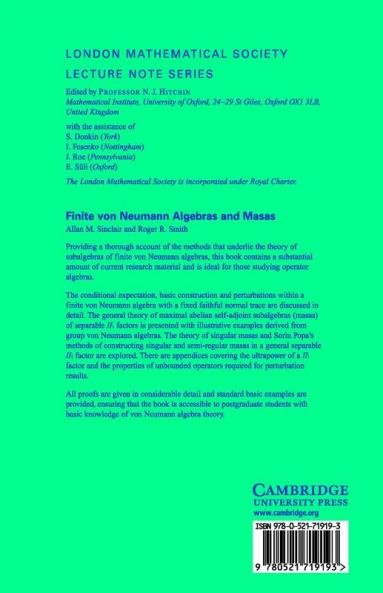 Finite von Neumann Algebras and Masas