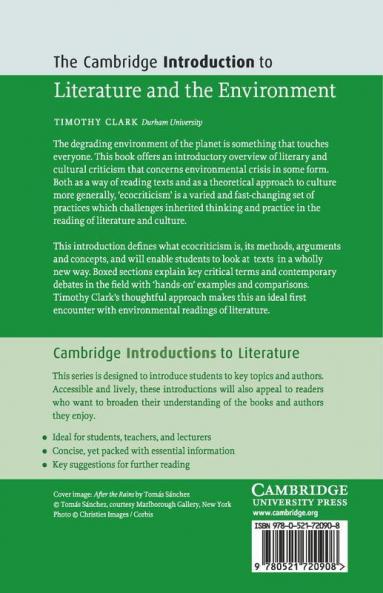 The Cambridge Introduction to Literature and the Environment