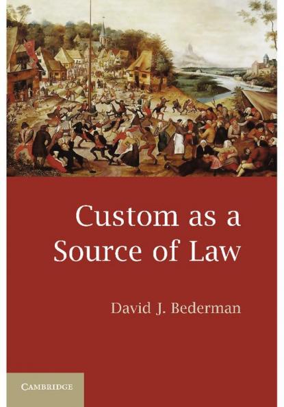 Custom as a Source of Law