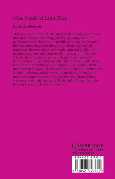 Nine Medieval Latin Plays