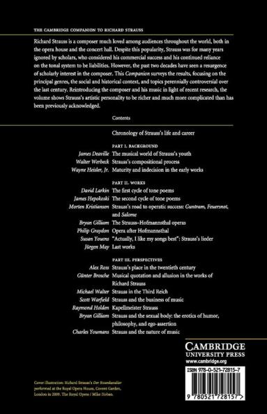 The Cambridge Companion to Richard Strauss