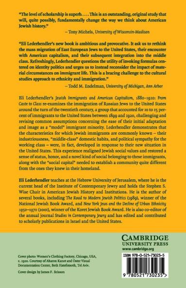 Jewish Immigrants and American Capitalism 1880-1920
