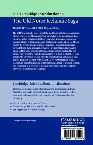 The Cambridge Introduction to the Old Norse-Icelandic             Saga