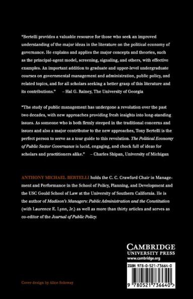 The Political Economy of Public Sector Governance