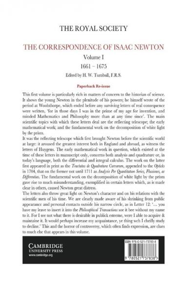 The Correspondence of Isaac Newton
