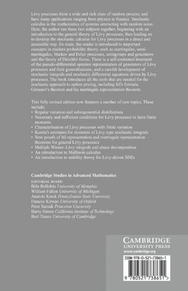 Levy Processes and Stochastic Calculus