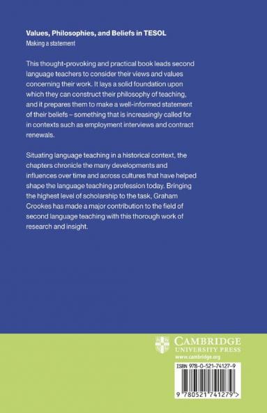 Values Philosophies and Beliefs in TESOL