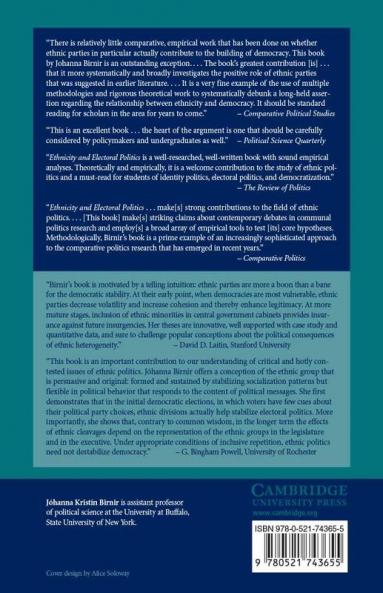 Ethnicity and Electoral Politics