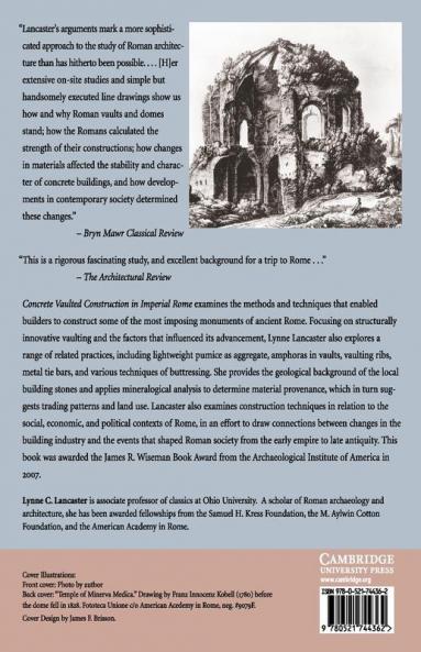 Concrete Vaulted Construction in Imperial Rome