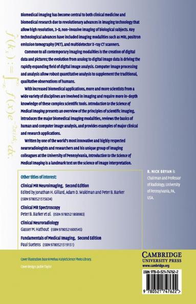 Introduction to the Science of Medical Imaging