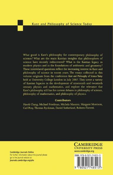 Kant and Philosophy of Science Today