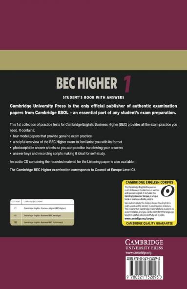 Cambridge BEC Higher 1
