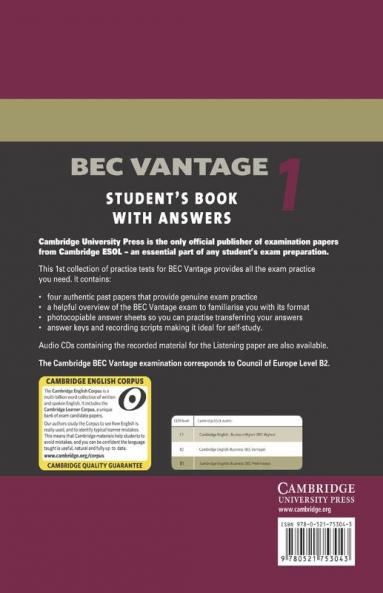 Cambridge Bec Vantage 1