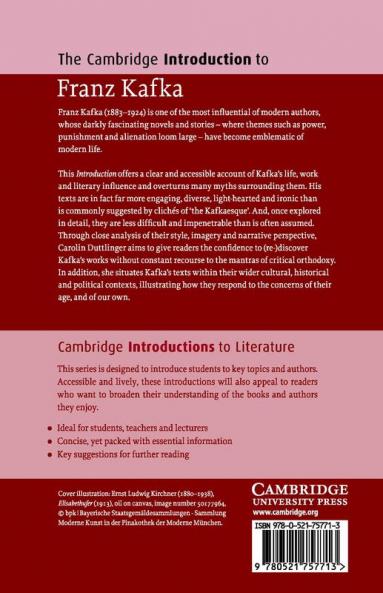 The Cambridge Introduction to Franz Kafka