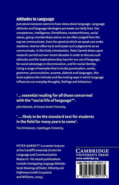 Attitudes to Language