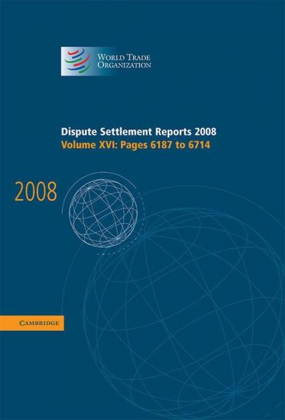 Dispute Settlement Reports 2008