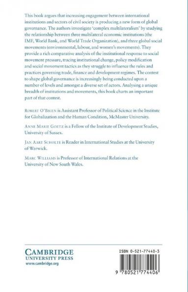 Contesting Global Governance