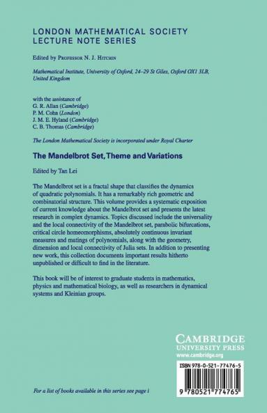 The Mandelbrot Set Theme and Variations