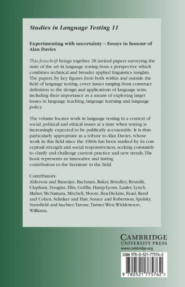 Experimenting with Uncertainty