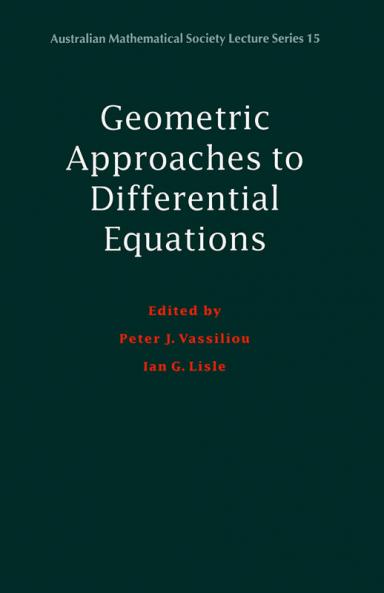 Geometric Approaches to Differential Equations