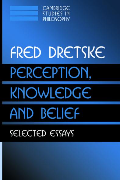 Perception Knowledge and Belief