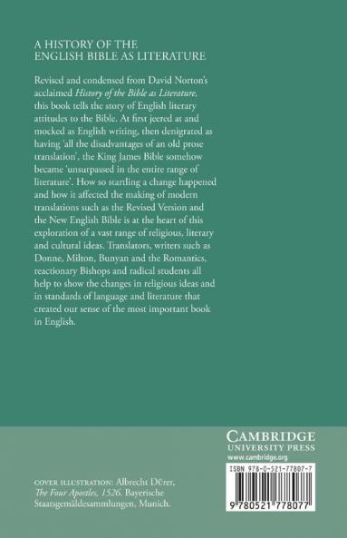 A History of the English Bible as Literature