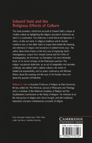 Edward Said and the Religious Effects of Culture