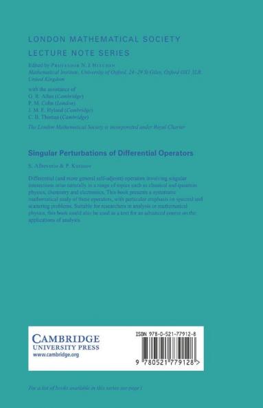 Singular Perturbations of Differential Operators