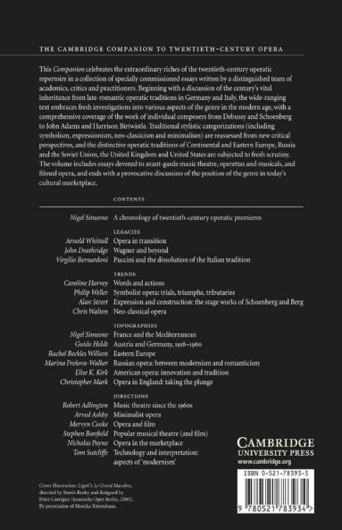The Cambridge Companion to Twentieth-Century Opera